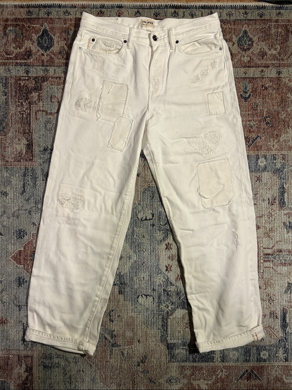 Distressed Relaxed Fit Denim